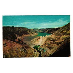 Vintage Postcard Anderson Ranch Dam Mountain Home Idaho Roadside Attraction